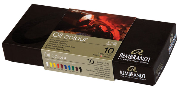 Rembrandt Couleurs à l’huile set de base | 10 x 15 ml