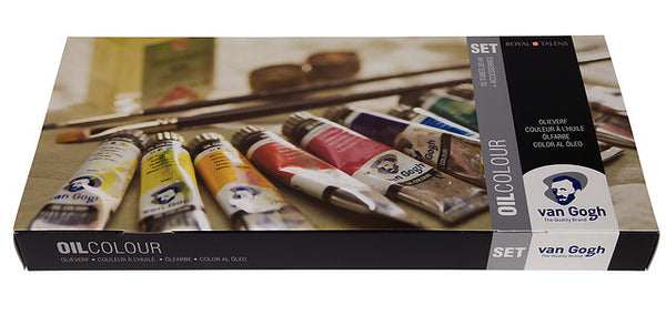 Van Gogh Set avancé couleurs à l'huile avec 10 couleurs en tubes de 20 ml + accessoires