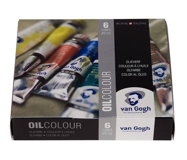 Van Gogh Olieverf starterset met 6 kleuren in tubes van 20 ml