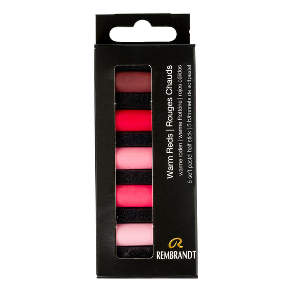 Rembrandt Set pastels tendres Rouges Chaudes | 5 demi-pastels