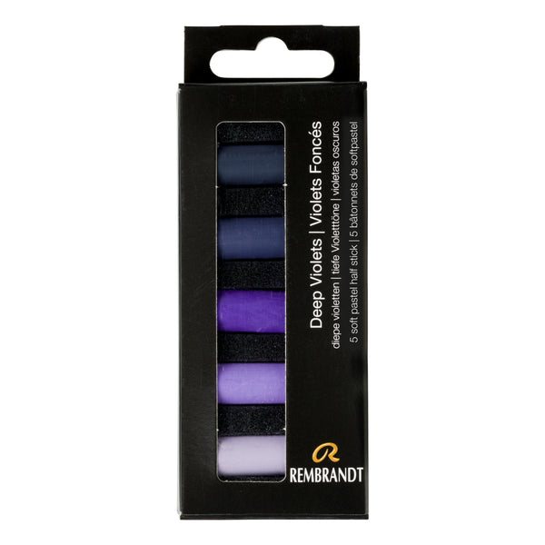 Rembrandt Soft pastel set Diepe Violetten | 5 halve pastels