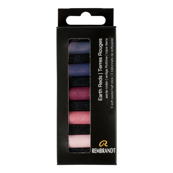 Rembrandt Set pastels tendres Terres Rouge | 5 demi-pastels