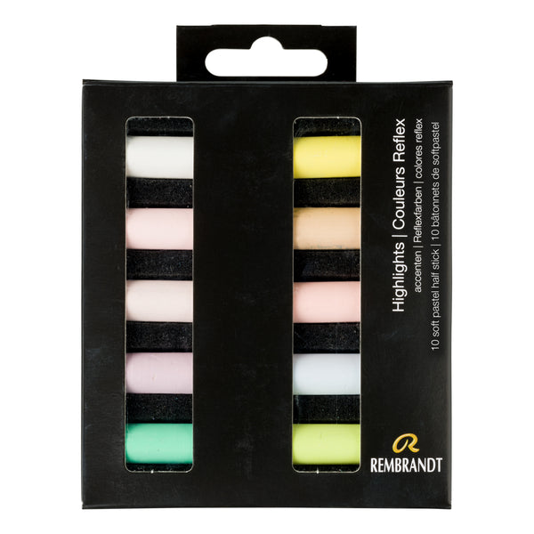 Rembrandt Set pastels tendres Couleurs Reflex | 10 demi-pastels