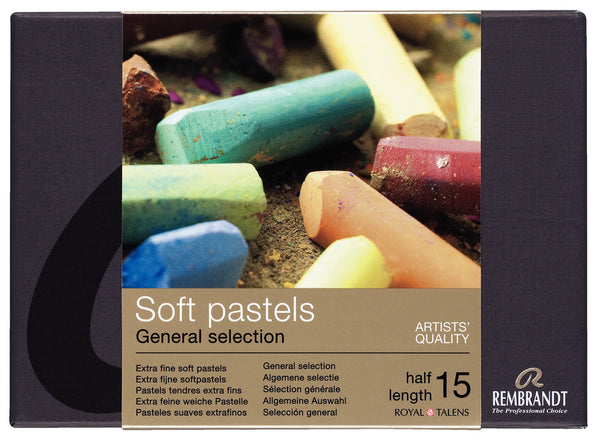 Rembrandt Soft pastel set Algemene Selectie | 15 halve pastels