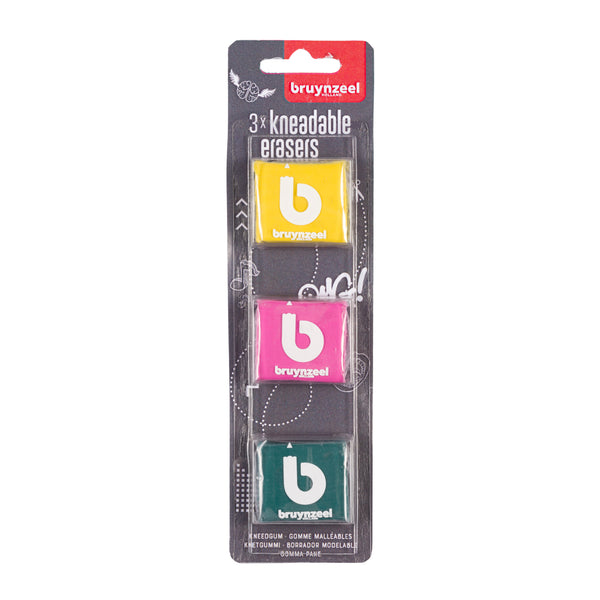 Bruynzeel Kneadable eraser set | 3 pieces