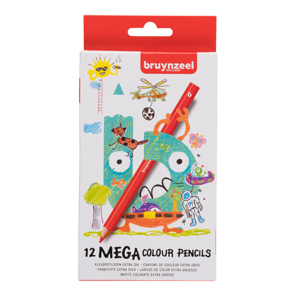 Bruynzeel Set de crayons de couleur Mega