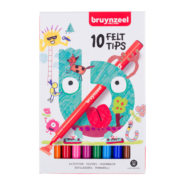 Bruynzeel Felt tip set | 10 colours