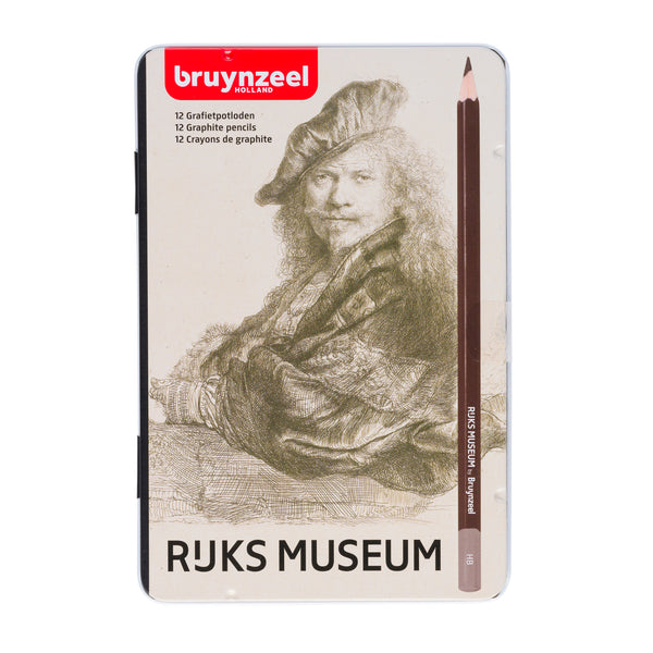 Bruynzeel Graphite pencil tin Rijksmuseum - Rembrandt van Rijn | 12 pieces