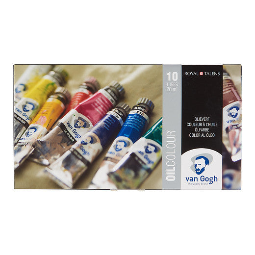 Van Gogh Olieverf basisset met 10 kleuren in tubes van 20 ml