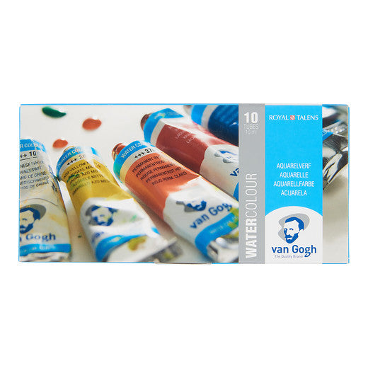 Van Gogh Aquarelverf set met 10 kleuren in tubes van 10 ml