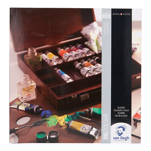 Van Gogh Oil colour wooden box Inspiration | 14 x 40 ml + accessories