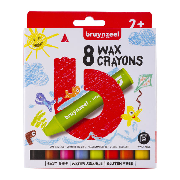 Bruynzeel Kids crayons de couleur, par 8 