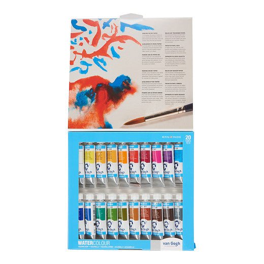 Van Gogh Aquarelverf set met 20 kleuren in tubes van 10 ml