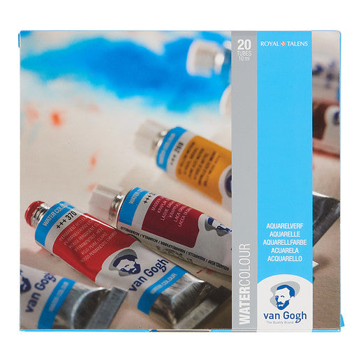 Van Gogh Set de peinture à l'eau avec 20 couleurs en tube de 10 ml