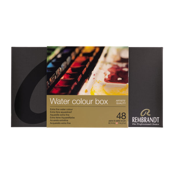 Rembrandt Aquarelle set métal | 48 godets + pinceau