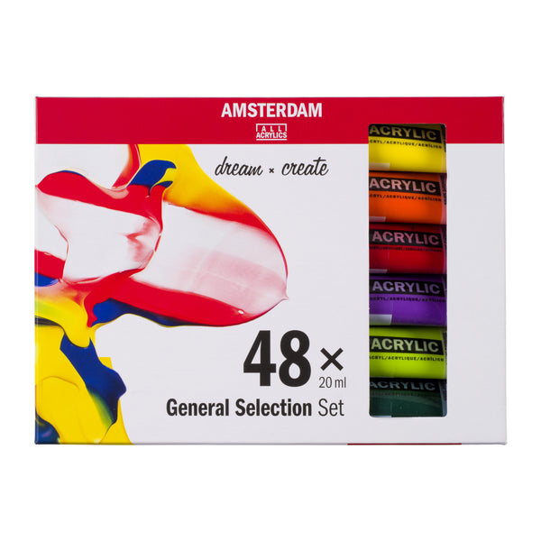 Amsterdam Standard Series set d’acryliques sélection générale | 48 x 20 ml