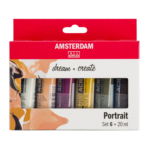 Amsterdam Standard Series acrylic paint portrait set | 6 x 20 ml