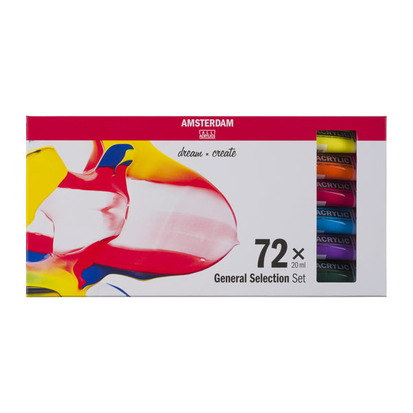 Amsterdam Standard Series Acrylfarben Allgemeine Auswahl Set | 72 x 20 ml