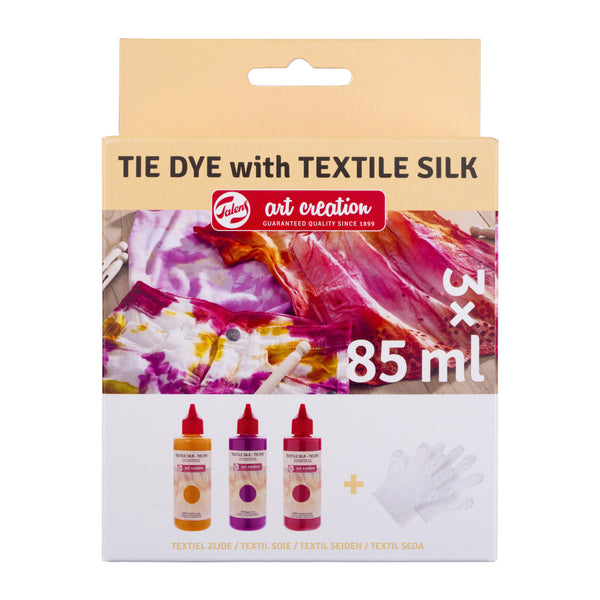 Talens Art Creation Tie-Dye Set Rose | 3 x 85 ml + gants