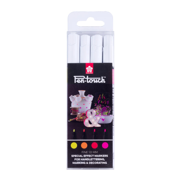 Sakura Pen-Touch set Fluorescent | 4 colours