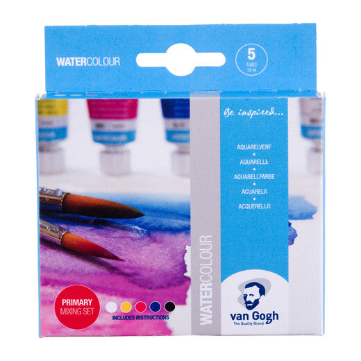 Set de mélange primaire d’aquarelle Van Gogh | 5 tubes de 10 ml