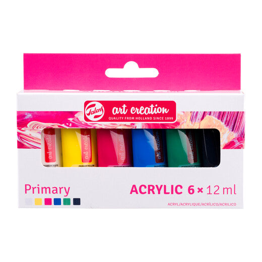 Talens Art Creation Acrylic colour set Primary | 6 x 12 ml