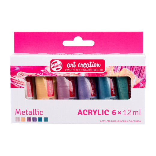 Talens Art Creation Set acrílico Metallic | 6 x 12 ml