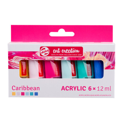 Talens Art Creation Acrylic colour set Caribbean | 6 x 12 ml