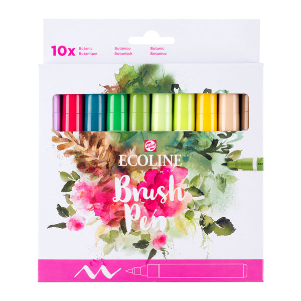 Ecoline Brush Pen set Botanisch | 10 colours