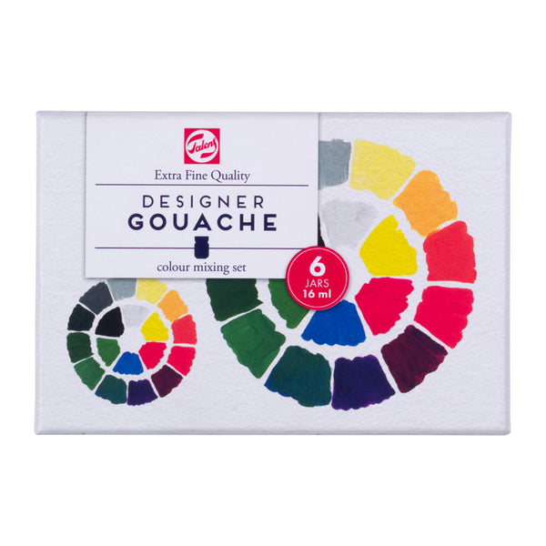 Talens Gouache Extra Fine set primaire | 6 x 16 ml