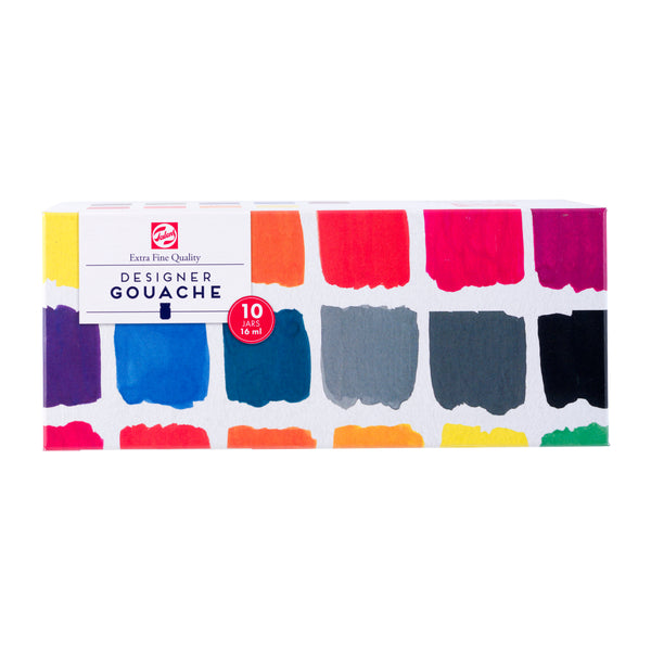 Talens Gouache Extra Fijn set | 10 x 16 ml flacons