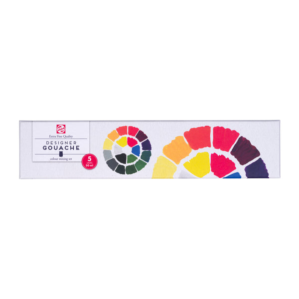 Talens Gouache Extra Fine set | 5 x 50 ml bottles