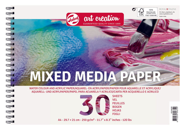 Talens Art Creation Mixed media paper | 29.7 x 21 cm (A4), 250 g, 30 sheets