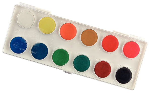 Talens Opaque watercolour tray | 12 colours