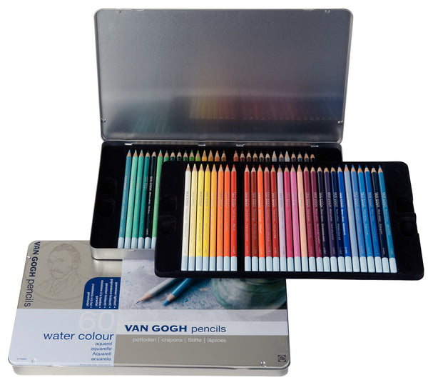 Van Gogh Set complet de crayons d'aquarelle, avec 60 couleurs