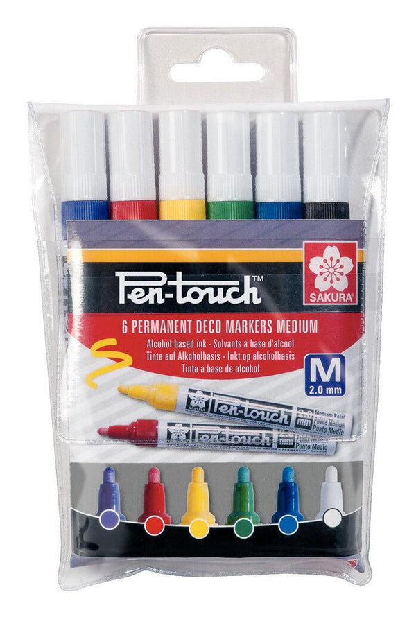 Sakura Pen-Touch Mittel Set | 6 Farben