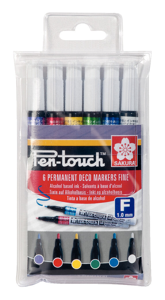 Sakura Pen-Touch Fein Set | 6 Farben 