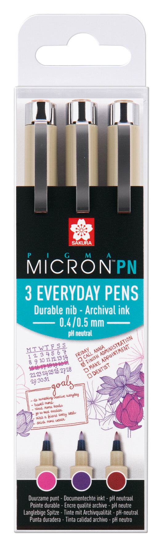 Sakura Pigma Micron PN crafts set | 3 colours