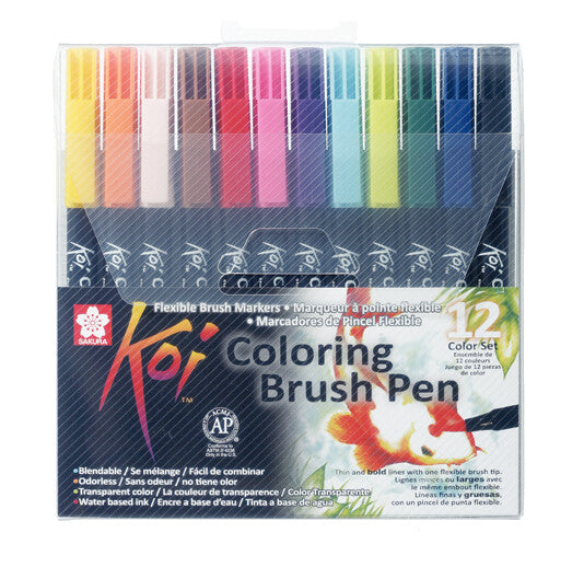 Sakura Koi Coloring Brush Pen Set | 12 Farben