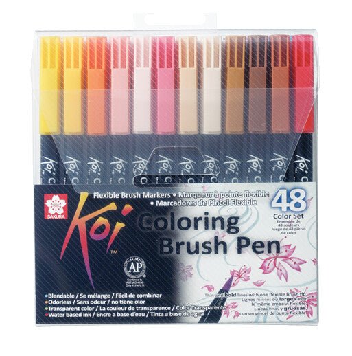 Sakura Koi Coloring Brush Pen set | 48 kleuren