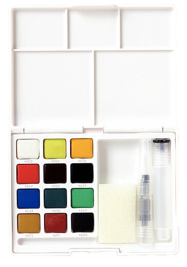 Sakura Koi Water Colors Pocket Field Sketch Box | 12 halve napjes