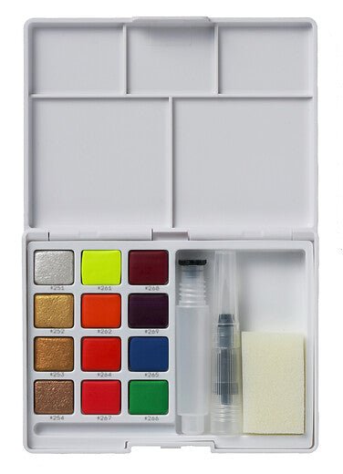 Sakura Koi Water Colors Sketch Box Creative Art Colors | 12 halve napjes