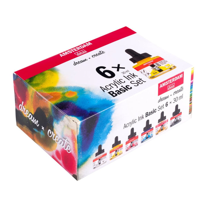 Amsterdam Acrylic ink basic set | 6 x 30 ml