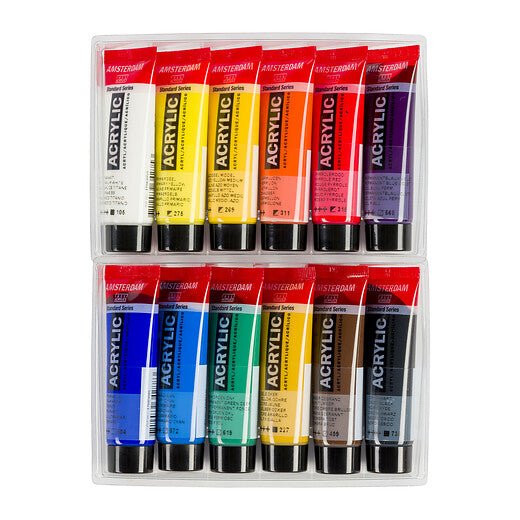 Amsterdam Standard Series acrylic paint general selection set | 12 x 20 ml