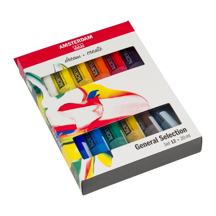 Amsterdam Standard Series acrylic paint general selection set | 12 x 20 ml