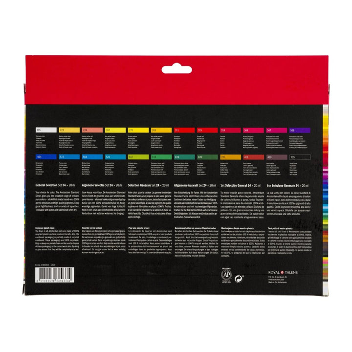 Amsterdam Standard Series acrylic paint general selection set | 24 x 20 ml