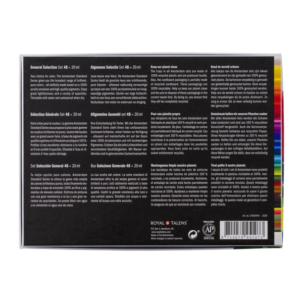 Amsterdam Standard Series acrylic paint general selection set | 48 x 20 ml