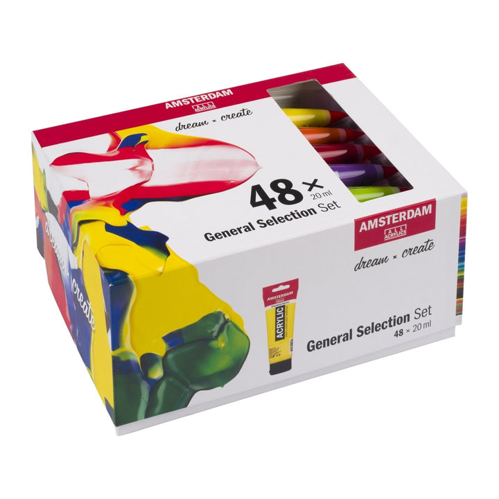 Amsterdam Standard Series acrylic paint general selection set | 48 x 20 ml