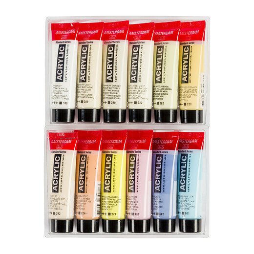 Amsterdam Standard Series acrylic paint pastel set | 12 x 20 ml