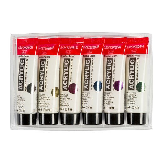 Amsterdam Standard Series acrylic paint pearl set | 6 x 20 ml